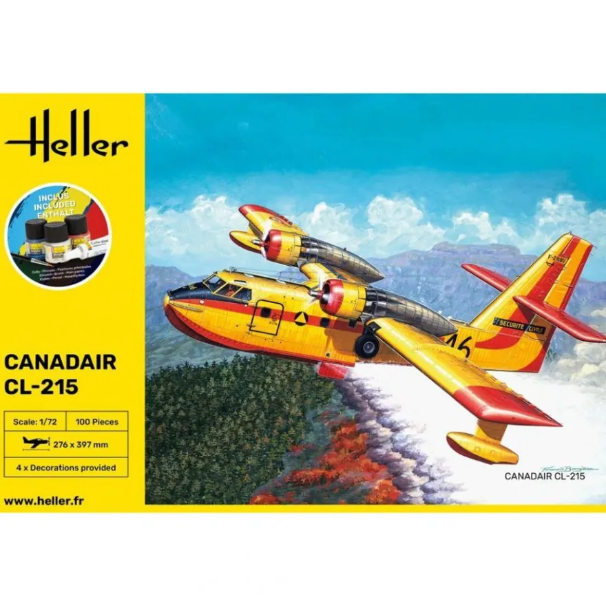 Heller - Starter Kit Canadair CL-215 - 1:72 - 100 Teile