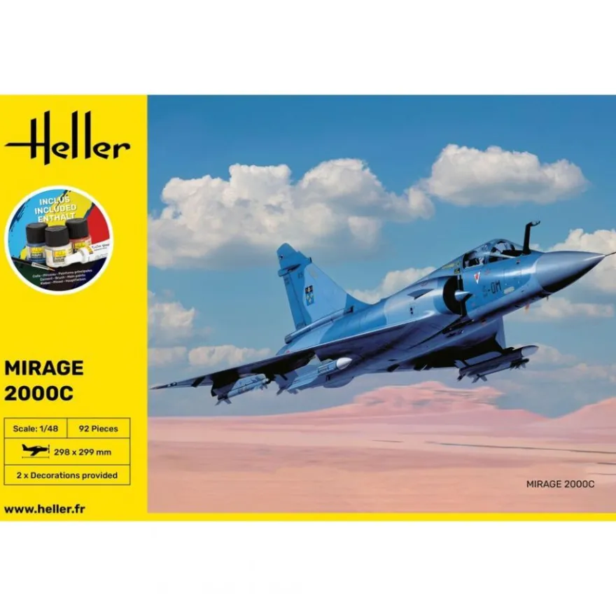 Heller - Starter Kit Mirage 2000 C - 1:48 - 92 Teile