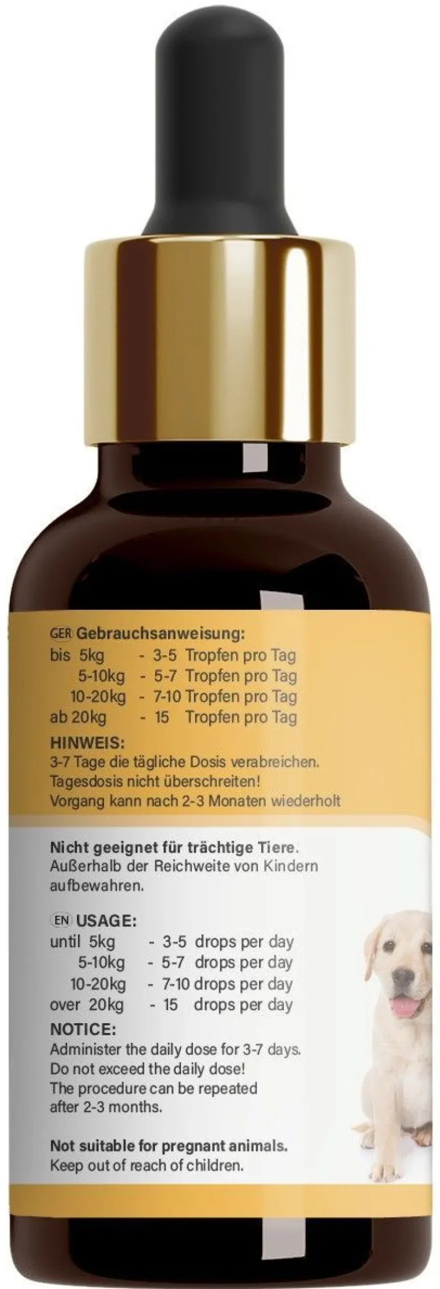 Hello Animal® Wurm Liquid | Entwurmungsmittel für Hunde, Katzen - entwurmen