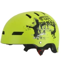 Helm Fahrradhelm Aero Kinderhelm Kinderfahrradhelm Skaterhelm Skatehelm gelb matt