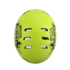 Helm Fahrradhelm Aero Kinderhelm Kinderfahrradhelm Skaterhelm Skatehelm gelb matt