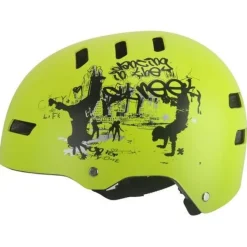 Helm Fahrradhelm Aero Kinderhelm Kinderfahrradhelm Skaterhelm Skatehelm gelb matt