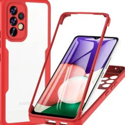 Hensinple Hülle für Samsung Galaxy A53 5G, 360 Grad stoßfest, Vorder- und