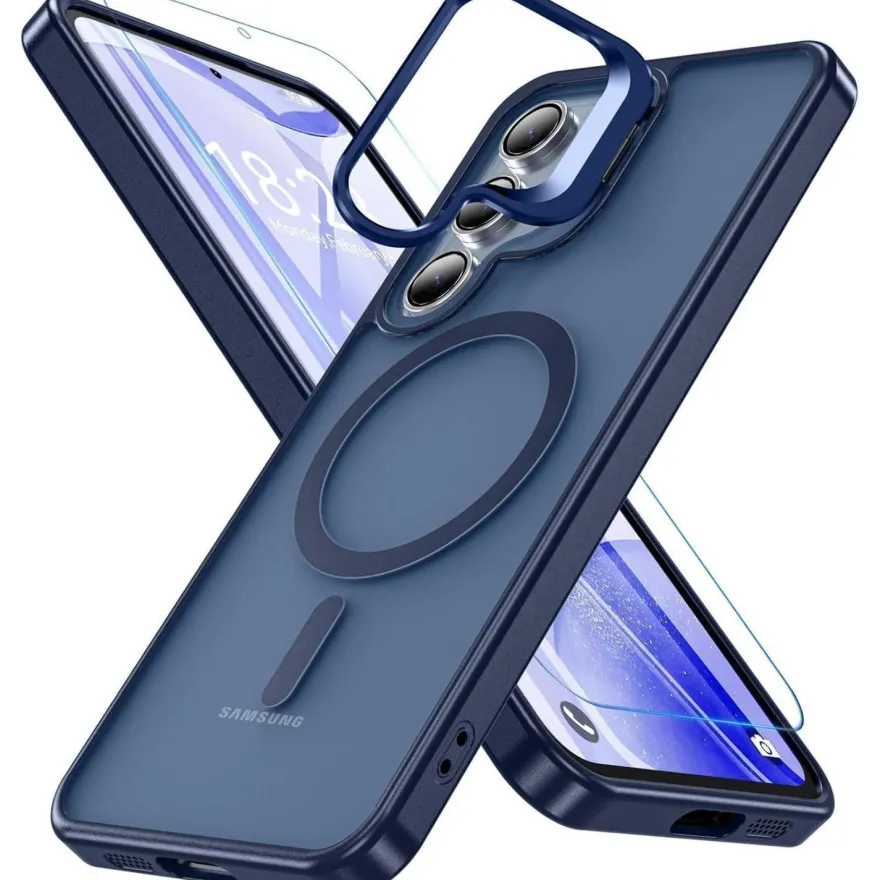 Hensinple Hülle für Samsung Galaxy S24 FE mit MagSafe, Ring Ständer