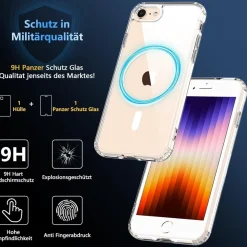 Hensinple Hülle Kompatibel für iPhone SE 2020/2022, iPhone 8/7, MagSafe