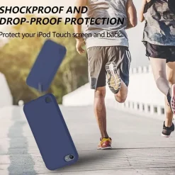 Hensinple iPod Touch 7/6/5 Schutzhülle, stoßfest mit integriertem