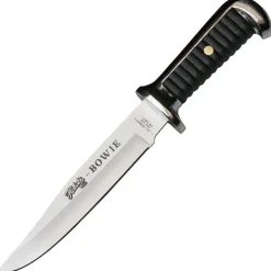 Herbertz Bowie Messer Jagd Messer Heft aus Zinkdruckguss mit Lederscheide