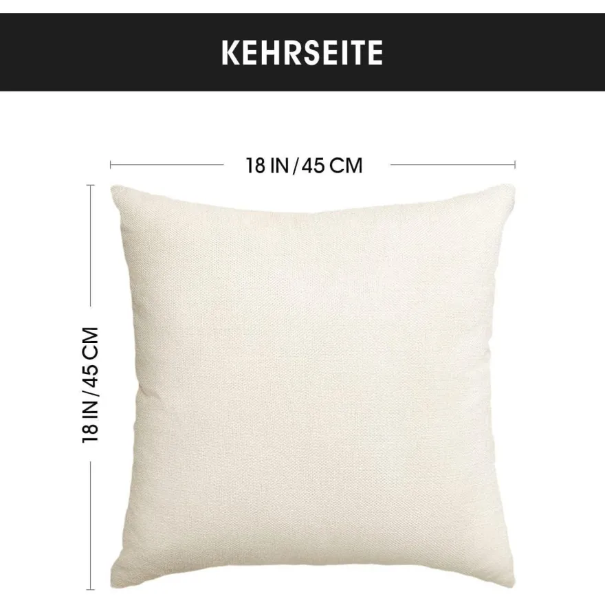 Herbst Kürbisse Orange Kissenbezüge 4er Set 45x45 cm Couch Deko