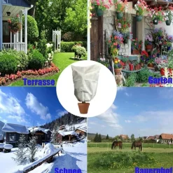 Herilios Winterschutzhaube 200x240cm Weiß (3 Stück) - Reißfester Frostschutz