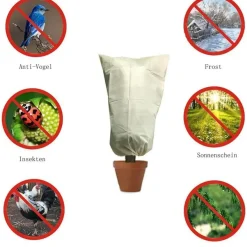 Herilios Winterschutzhaube für Pflanzen, Frostschutz für Bäume und Palmen