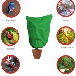 Herilios Winterschutzhaube für Pflanzen, Frostschutz für Bäume und