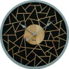 Hermle 30102-002100 Wanduhr Quarz rund Schwarz