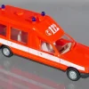 Herpa H0 4113 Mercedes Benz MB 230E Miesen Bonna 124 KTW Feuerwehr Notarzt 112