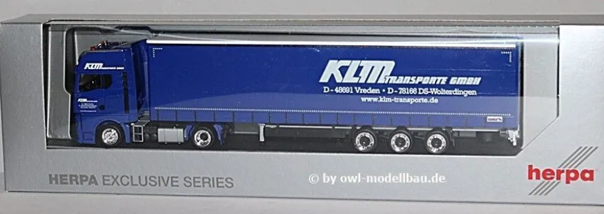Herpa 951005 | MAN TGX GX Lowliner-Sattelzug | KLM Verden | 1:87