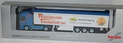 Herpa 952385 | Scania CR20 HD Schubbodensattelzug | Rüegsegger | 1:87