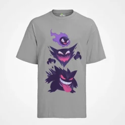 Herren Bio T-Shirt Pokemon Anime Pokemon Gengar Geist Pikachu Pokeball Fashion