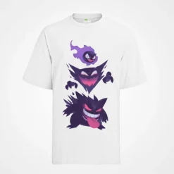 Herren Bio T-Shirt Pokemon Anime Pokemon Gengar Geist Pikachu Pokeball Fashion