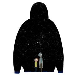 Herren Damen Rick and Morty Kapuzenpullover 3D Druck Teenager Hoodie Pullover