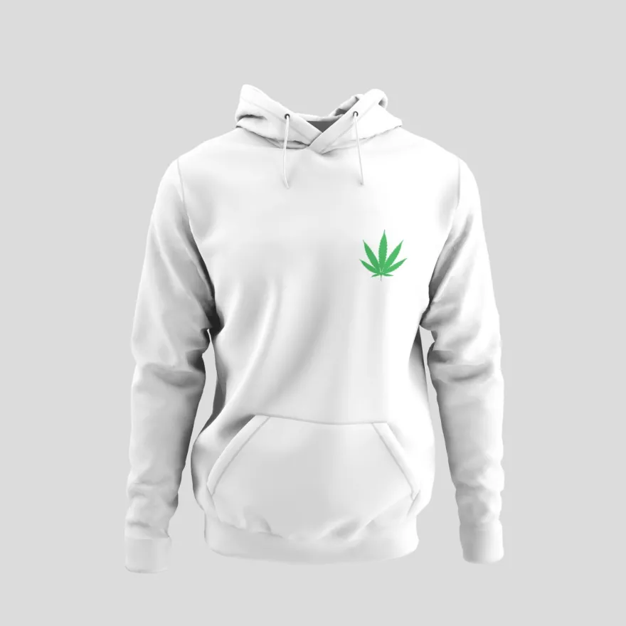 Herren Hoodie 420 High Times Funny Marihuanablatt Smoke Weed Gras Kiffen