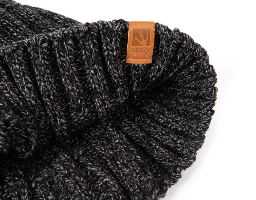 Herren Mütze Schal Set Beanie Winter Strickmütze mit Winterschal Premium Qualität