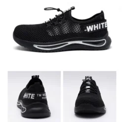 Herren Sommer Sicherheitsschuhe Sneakers Atmungsaktive Leichte Arbeitsschuhe2023
