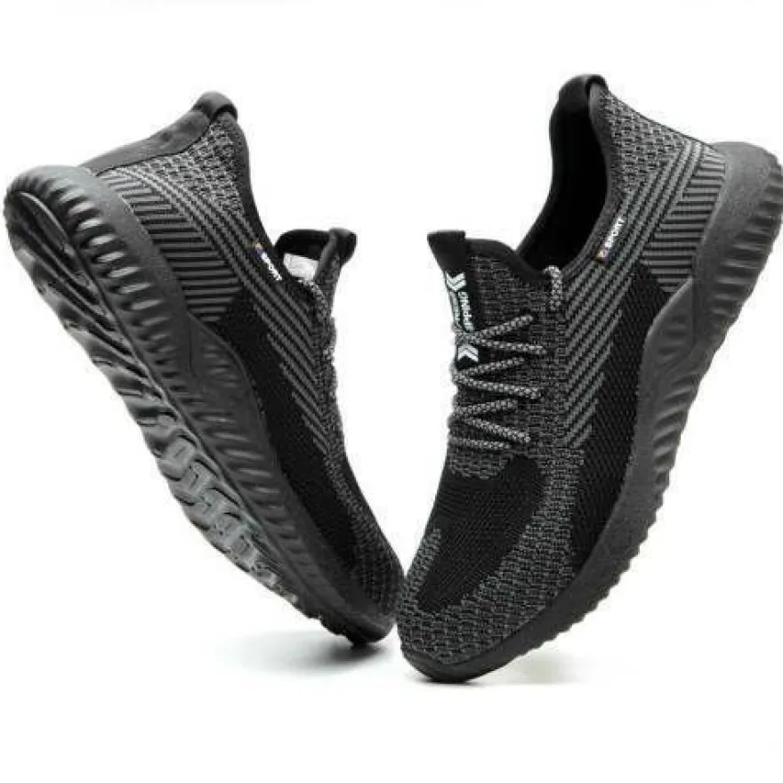 Herren Stahl Zehenpartie leichte Sicherheitsschuhe Arbeitsstiefel Sport Wanderschuhe