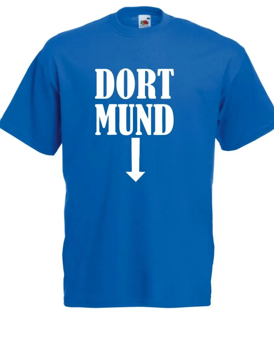 Herren T-Shirt Dort-Mund Größe bis 5XL
