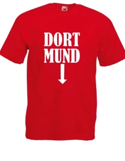 Herren T-Shirt Dort-Mund Größe bis 5XL