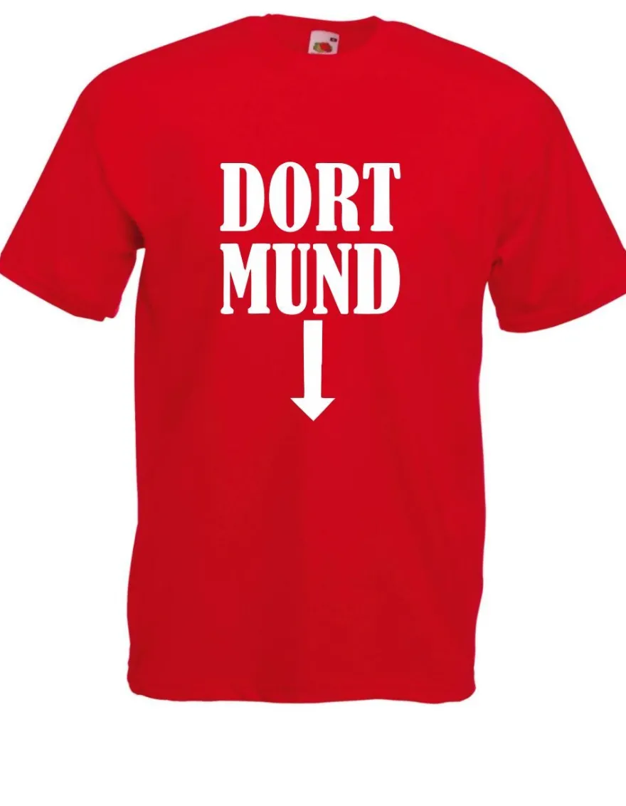 Herren T-Shirt Dort-Mund Größe bis 5XL