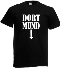 Herren T-Shirt Dort-Mund Größe bis 5XL