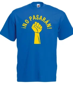 Herren T-Shirt No Pasaran Faust Fist Größe bis 5XL
