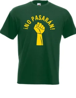 Herren T-Shirt No Pasaran Faust Fist Größe bis 5XL