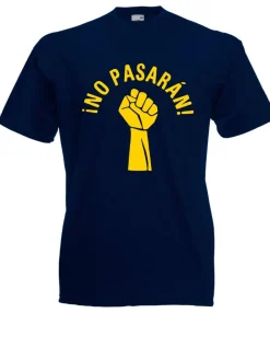 Herren T-Shirt No Pasaran Faust Fist Größe bis 5XL