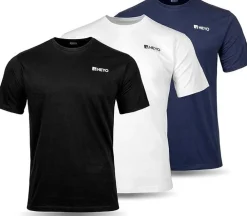 Herren T-Shirt Set 100% Baumwolle Rundhals Ausschnitt Casual Kurzarm T-Shirts
