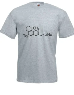 Herren T-Shirt Techno Molekül