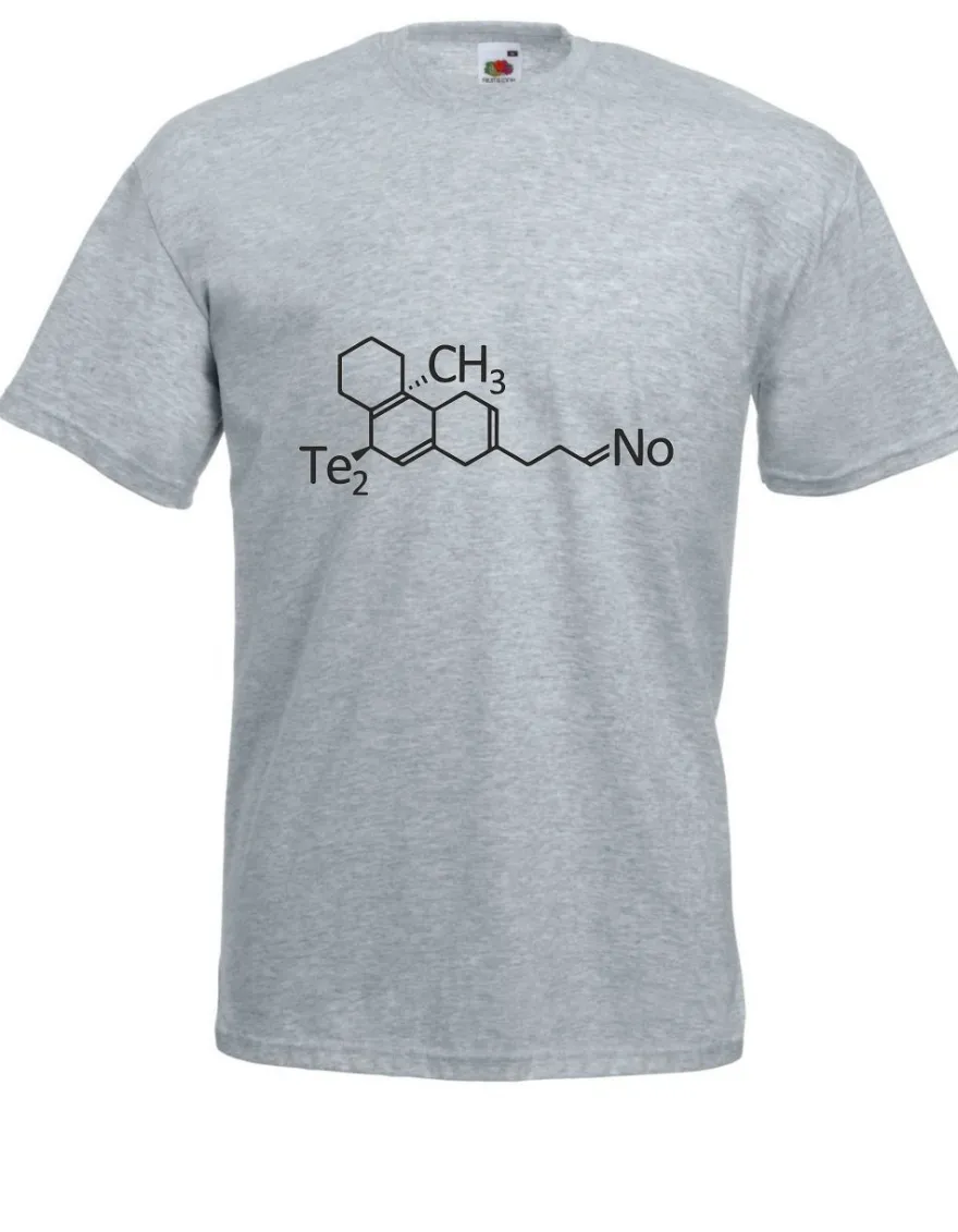 Herren T-Shirt Techno Molekül