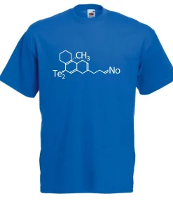 Herren T-Shirt Techno Molekül