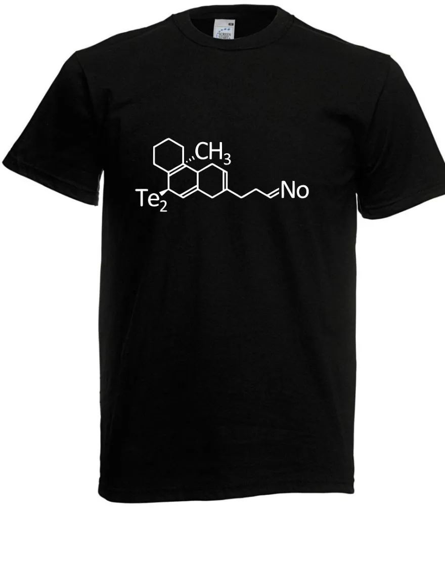 Herren T-Shirt Techno Molekül