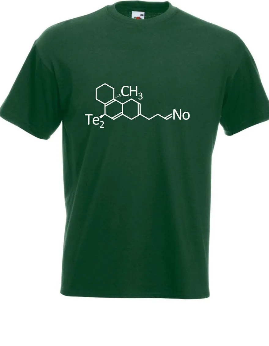 Herren T-Shirt Techno Molekül