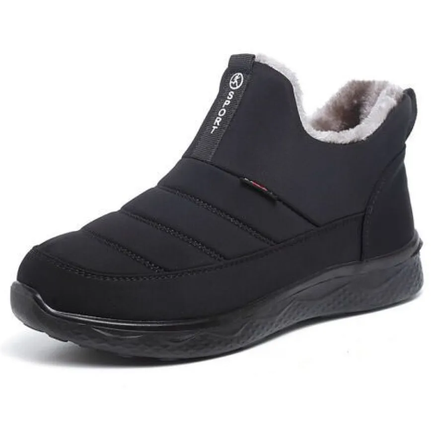 Herren Warme Schuhe Slip On Schneestiefel Frauen Leicht Im Freien
