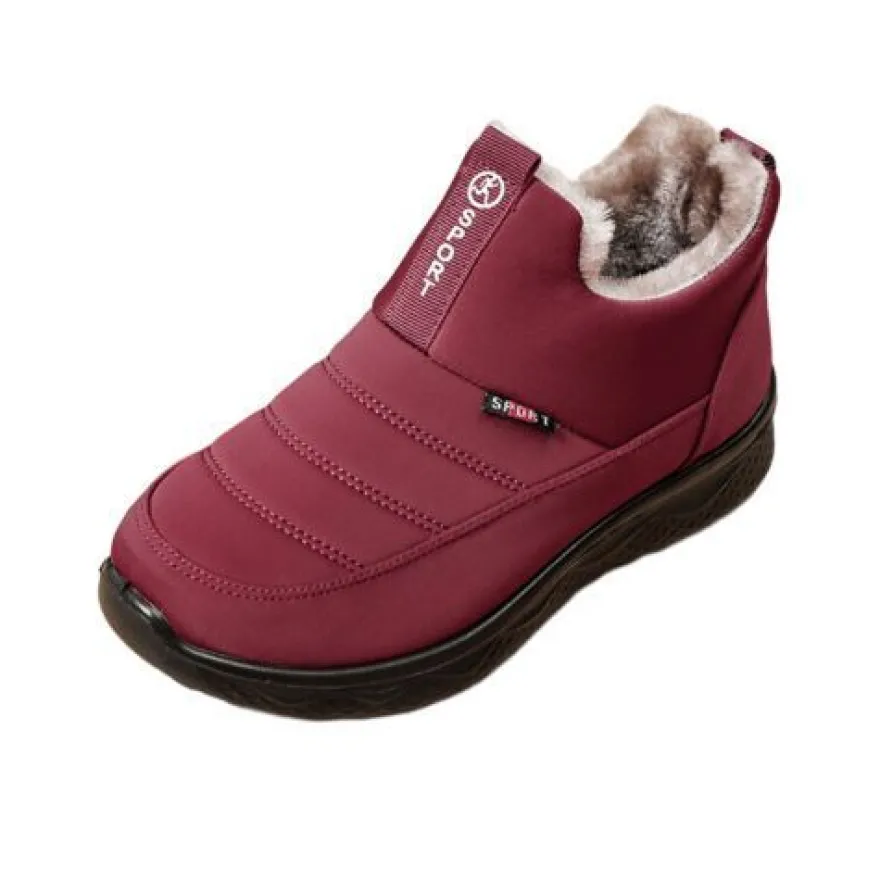 Herren Warme Schuhe Slip On Schneestiefel Frauen Leicht Im Freien