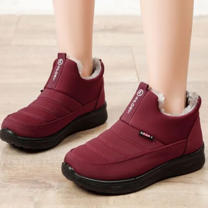 Herren Warme Schuhe Slip On Schneestiefel Frauen Leicht Im Freien