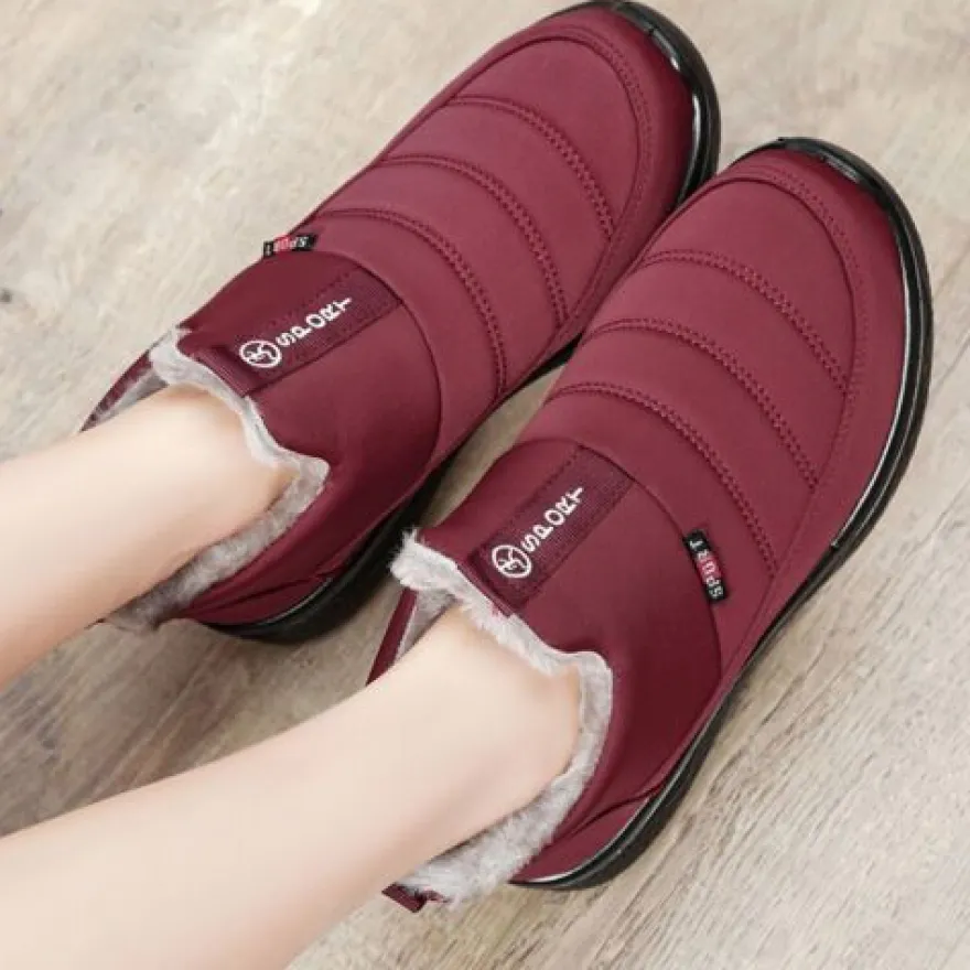 Herren Warme Schuhe Slip On Schneestiefel Frauen Leicht Im Freien