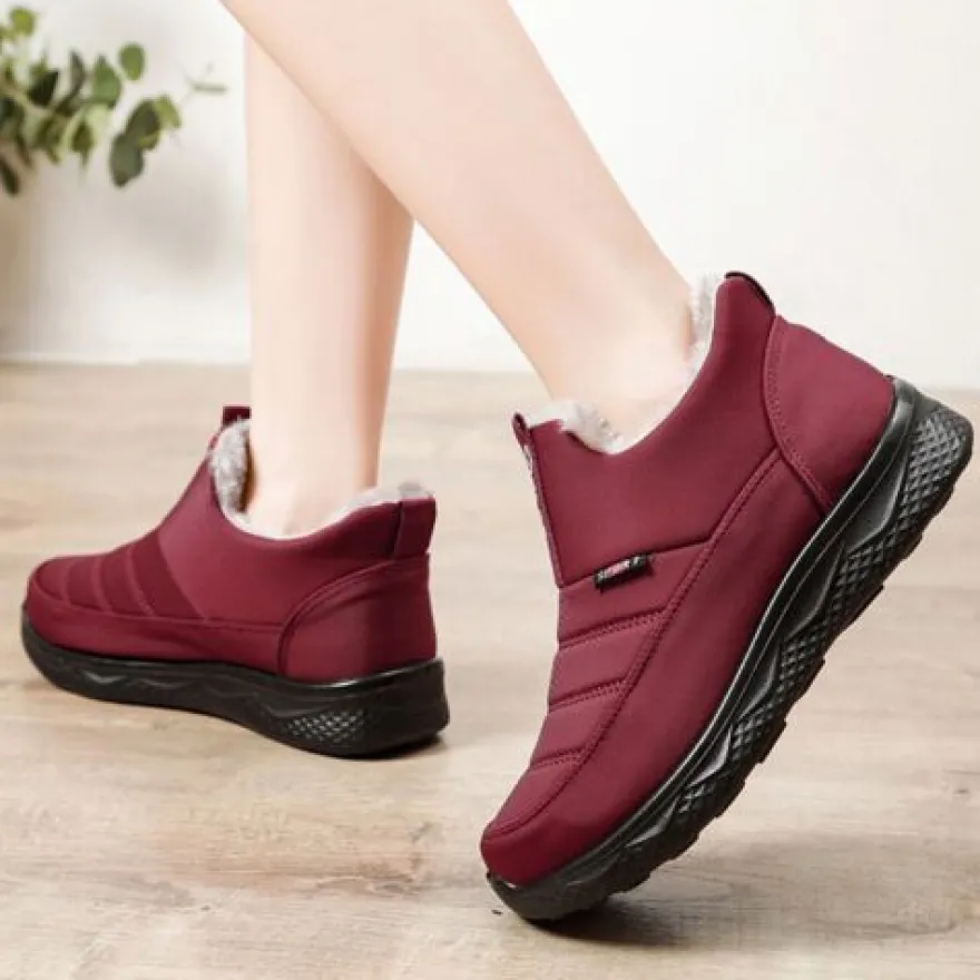 Herren Warme Schuhe Slip On Schneestiefel Frauen Leicht Im Freien