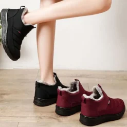Herren Warme Schuhe Slip On Schneestiefel Frauen Leicht Im Freien
