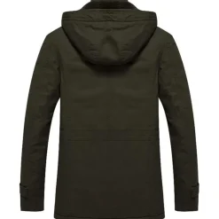Herren Winterjacke Militärjacke Gefüttert Outdoor Arbeitsjacke S Armeegrün