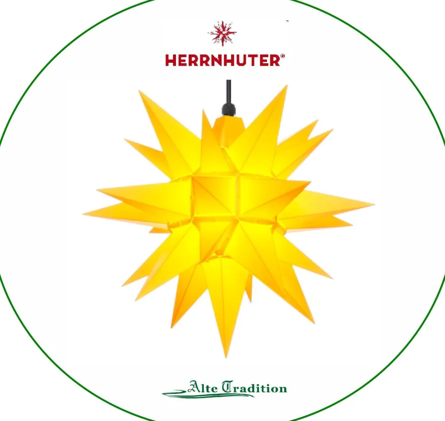 Herrnhuter Stern 40 cm Farbe gelb wetterfest Kunststoff für Außen vom Fachhändler