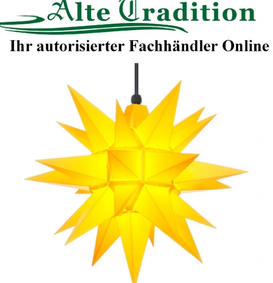 Herrnhuter Stern 40 cm Farbe gelb wetterfest Kunststoff für Außen vom Fachhändler