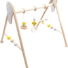 Hess Holz Babyspielgerät Ente, Nature Gelb Spielbogen Aktivbogen Trapez - Made In