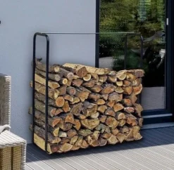 HI Kaminholz - Stapelhilfe 100 x 26 x100cm Holz Holzstapel